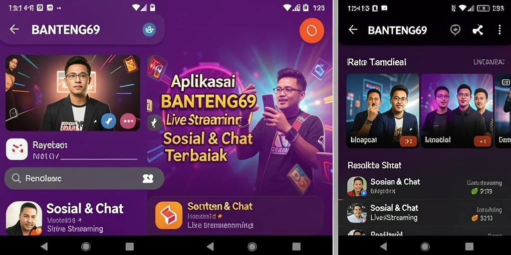 Antarmuka BANTENG69 yang menarik untuk live streaming.