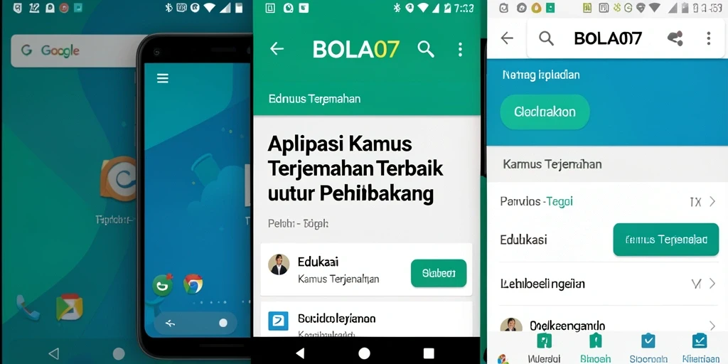 Tampilan antarmuka BOLA07 yang intuitif dan user-friendly.