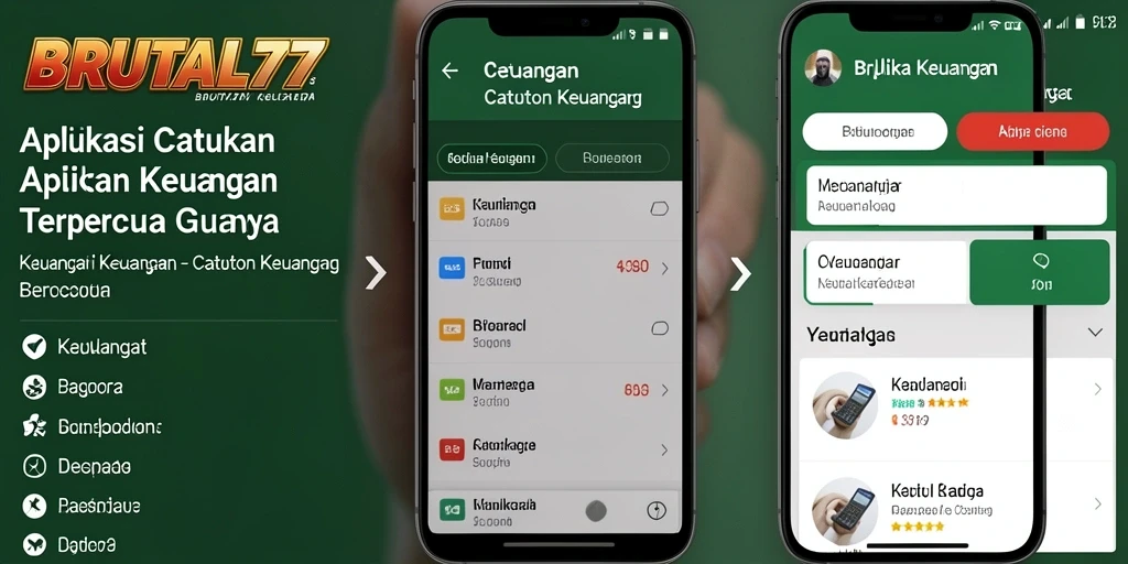 Tampilan antarmuka aplikasi Catatan Keuangan BRUTAL77 yang intuitif.