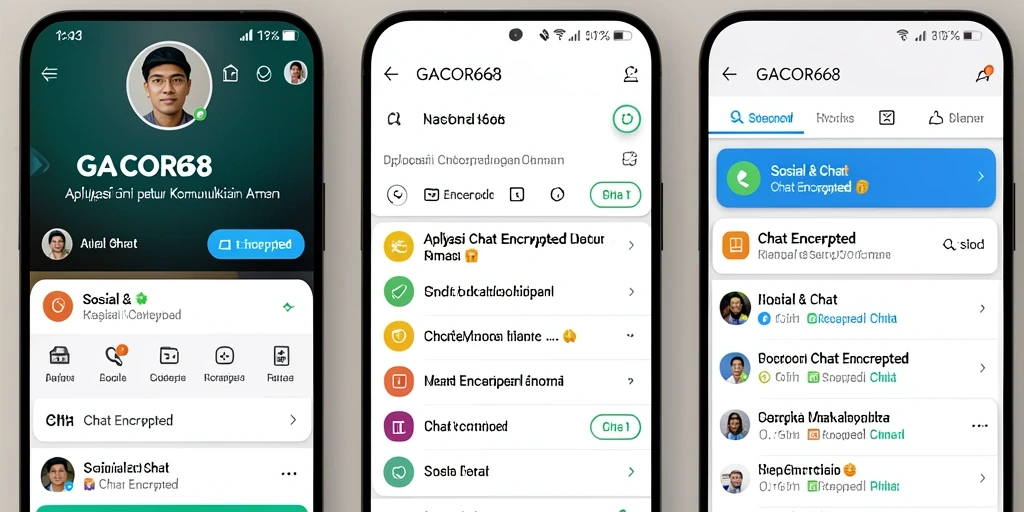 Antarmuka GACOR668 yang modern dan intuitif untuk Chat Encrypted.